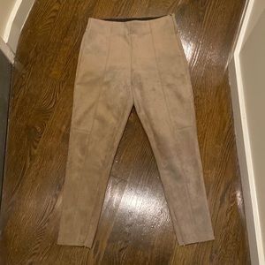 Zara Faux Suede leggings